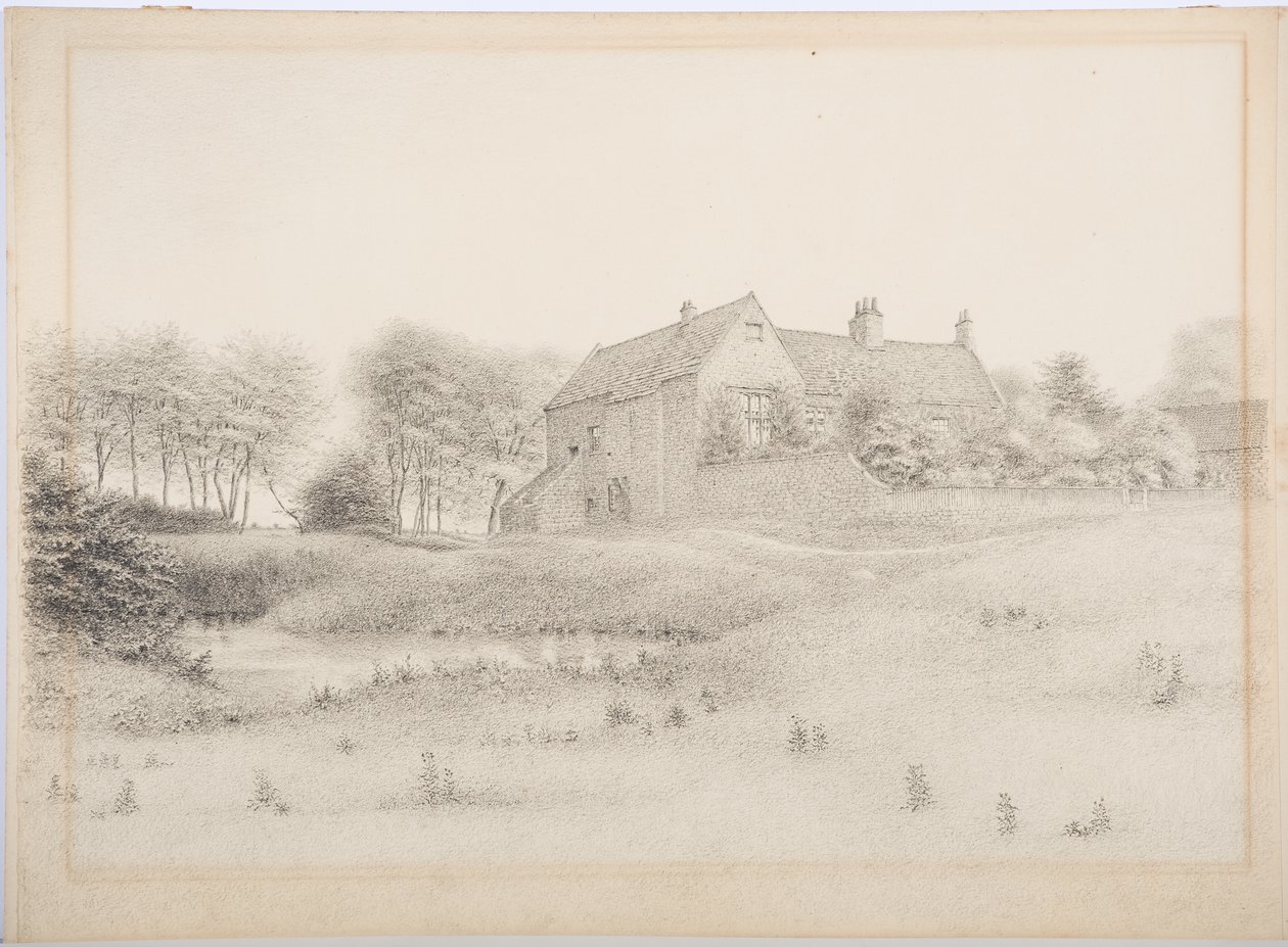Ogle kastély, 1916 körül (szén papíron) alkotó: Daniel Oliver