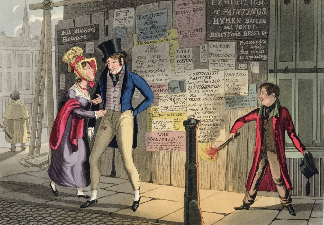 Intemperance, 5. tábla a „The Necessary Qualifications of a Man of Fashion” című könyvből, 1823-ban (kézzel festett akvatinta) alkotó: Daniel Thomas Egerton