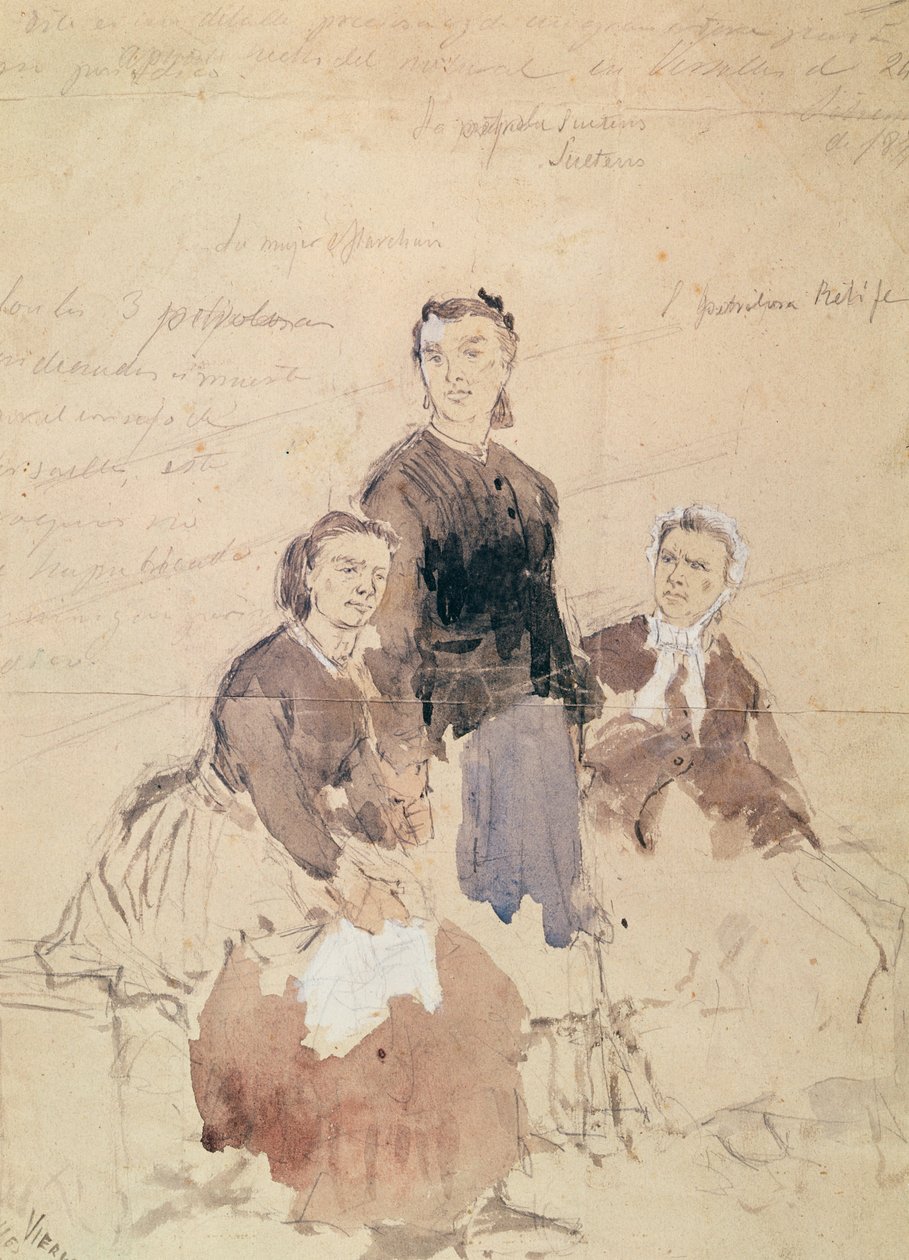 The Three Petroleuse, 1870 után alkotó: Daniel Urrabieta Vierge