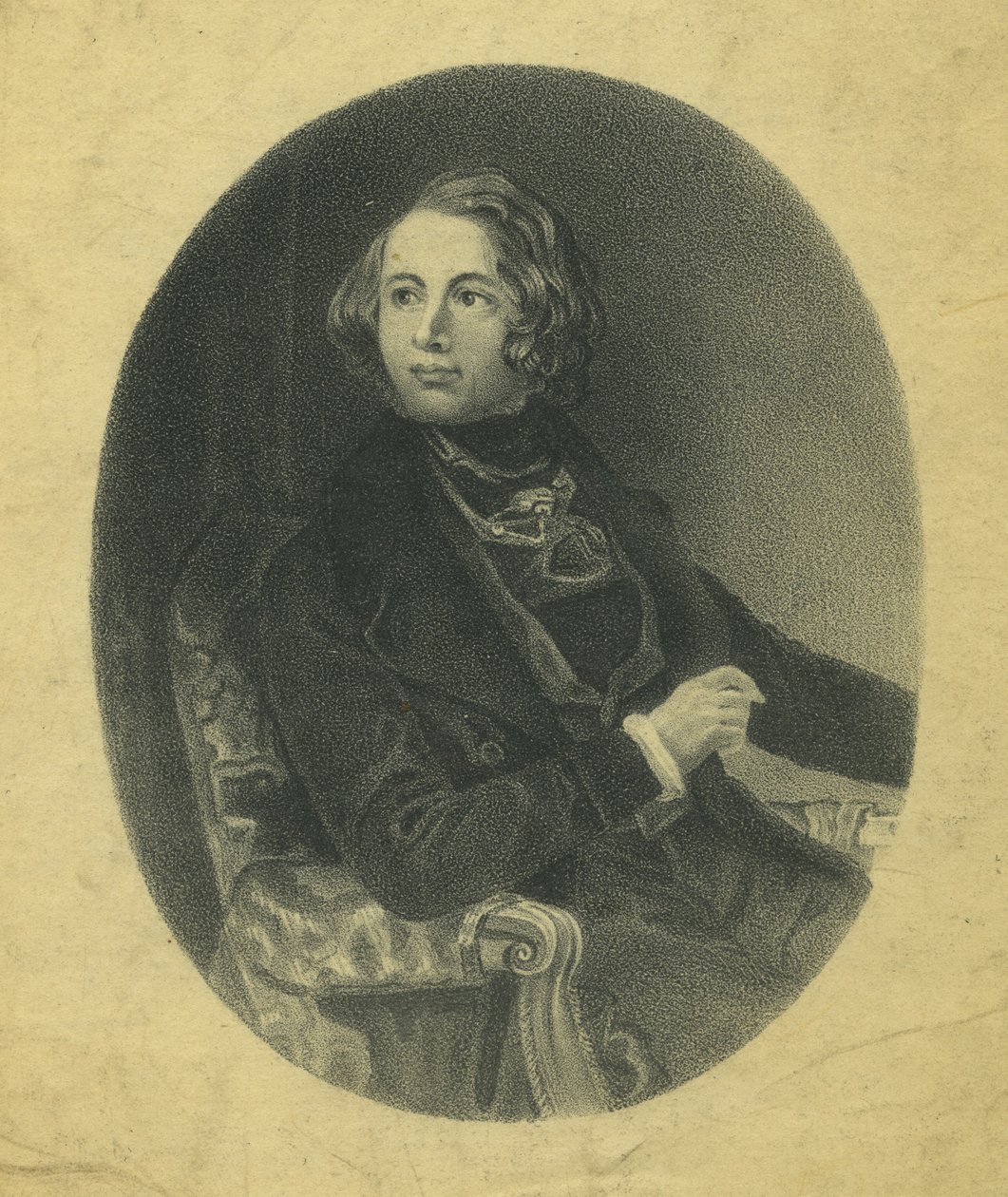 „Boz Bostonban, egy gyors lépés” – Kottaportré (litho) alkotó: Daniel Maclise