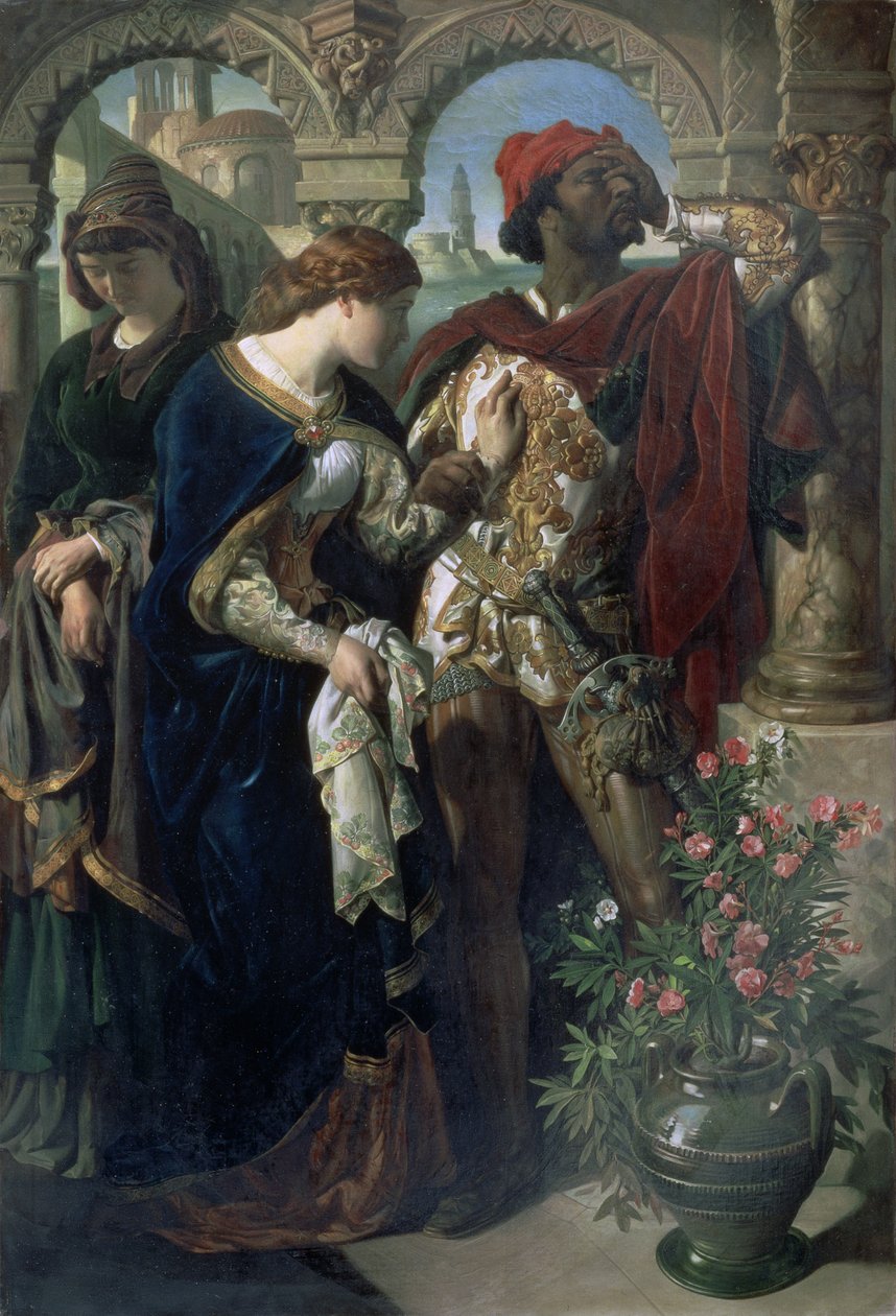 Othello, Desdemona és Emilia alkotó: Daniel Maclise