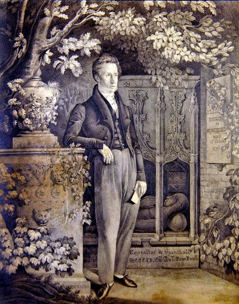 Richard Sainthill portréja, 1820 körül - 1850 körül (ceruza papíron) alkotó: Daniel Maclise