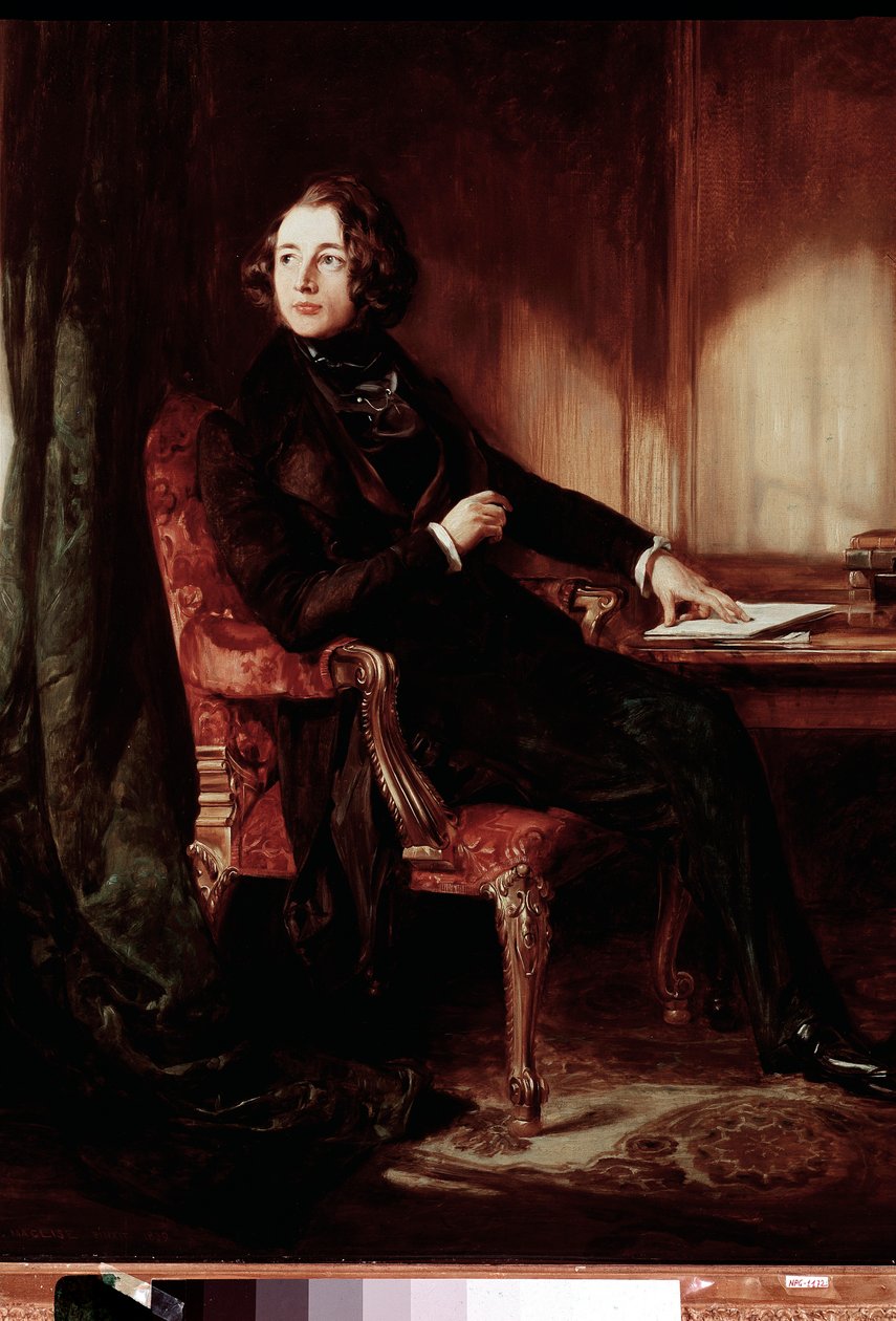 Charles Dickens író portréja alkotó: Daniel Maclise