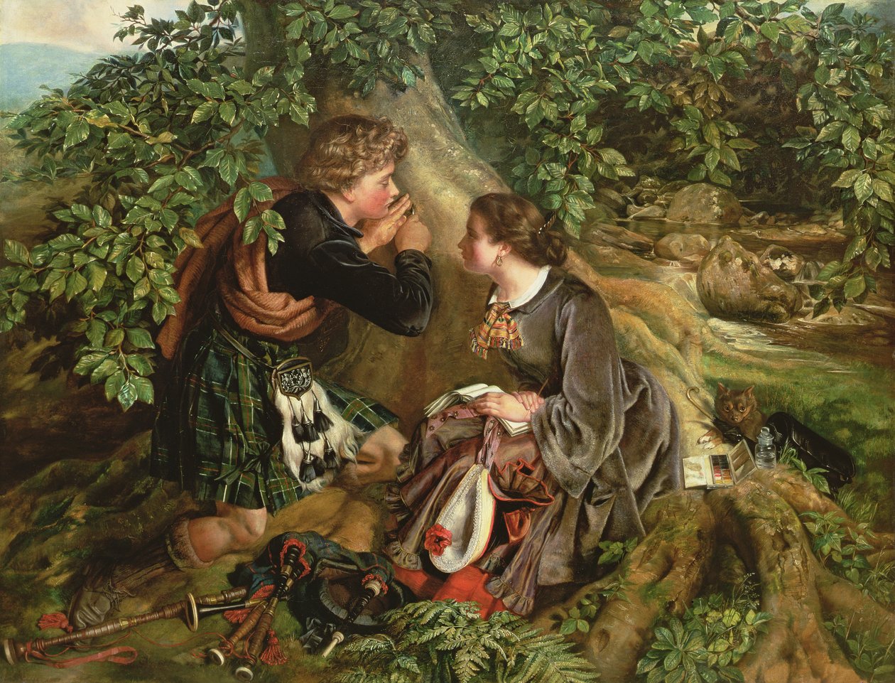 Skót szerelmesek, 1863 alkotó: Daniel Maclise