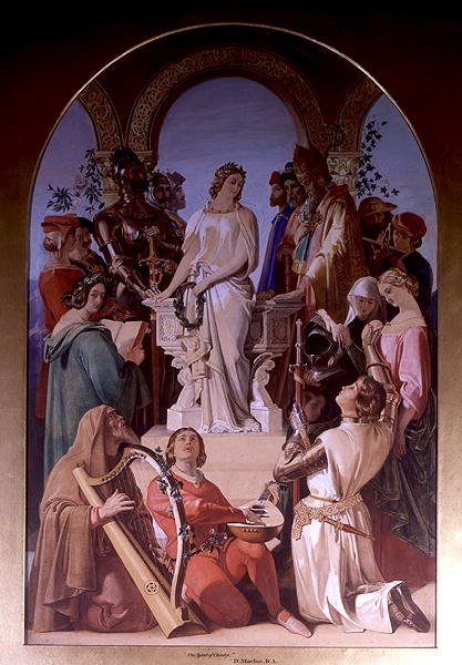 A lovagság szelleme (olaj, vászon) alkotó: Daniel Maclise