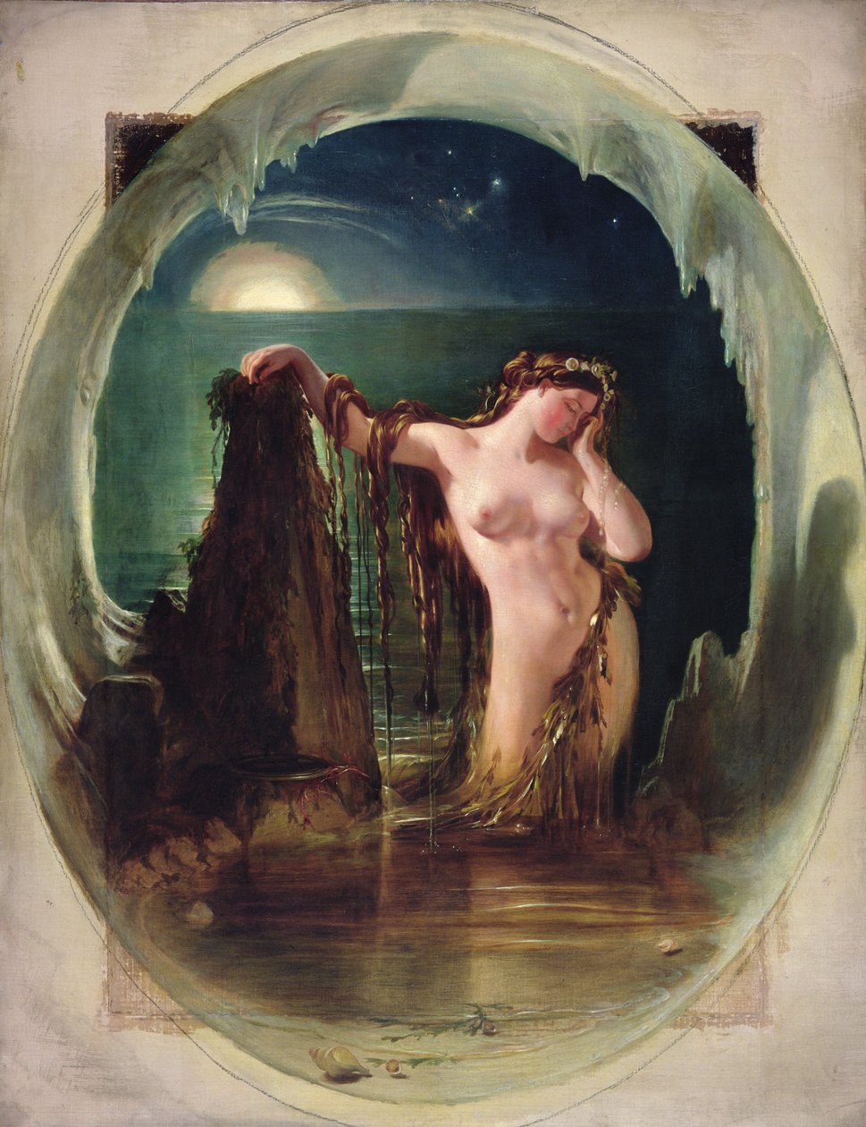 A hárfa eredete, 1842 körül (olaj, vászon) alkotó: Daniel (1806 70) Maclise