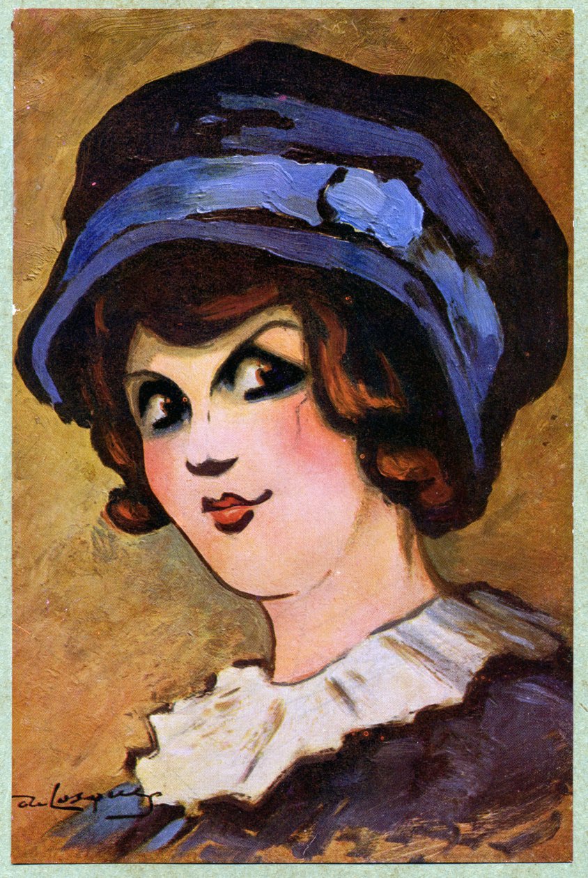 Irodalom. Színház. A francia színésznő, Eve Lavalliere. Daniel de Losques illusztrációja: Je Sais Tout (magazin), Franciaország, okt. alkotó: Daniel (1880 1915) de Losques