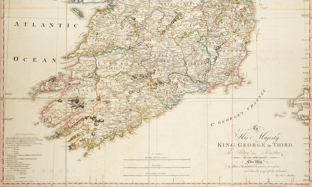 Írország új polgári és egyházi térképe alkotó: Daniel Augustus Beaufort