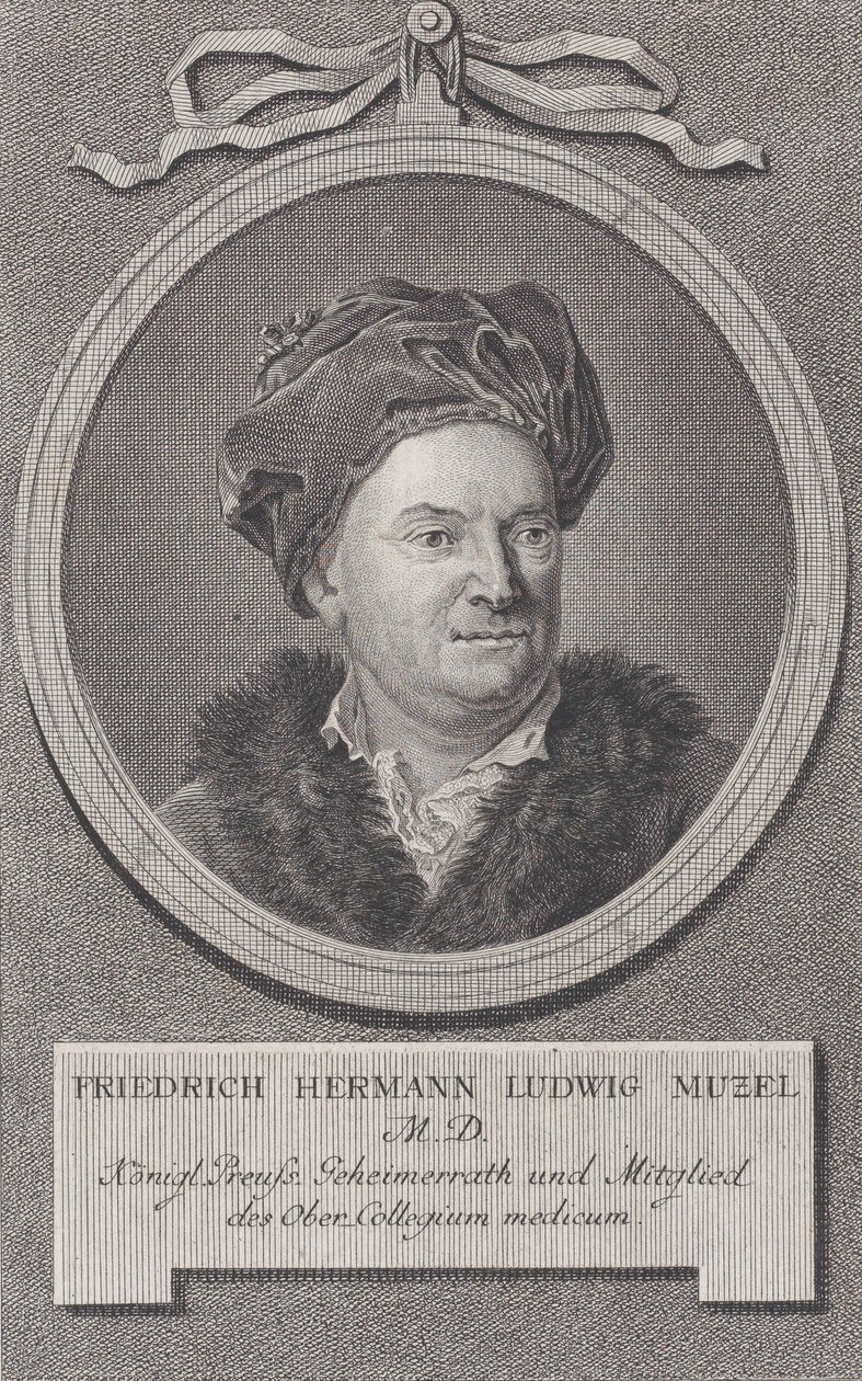 Friedrich Ludwig Hermann Muzel portréja, kb. 1778. alkotó: Daniel Berger