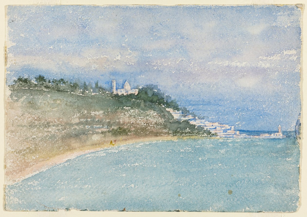 Point West of Algiers, Észak-Afrika, Utazási vázlat, 1896. alkotó: Daniel Burnham
