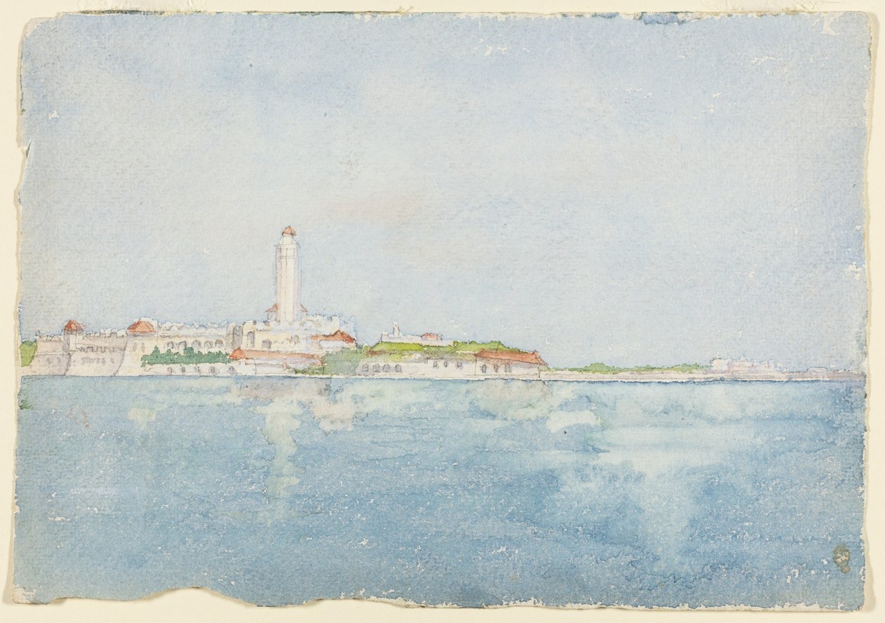 Vázlat, Algírban, Észak-Afrikában, Utazási vázlat, 1896. alkotó: Daniel Burnham