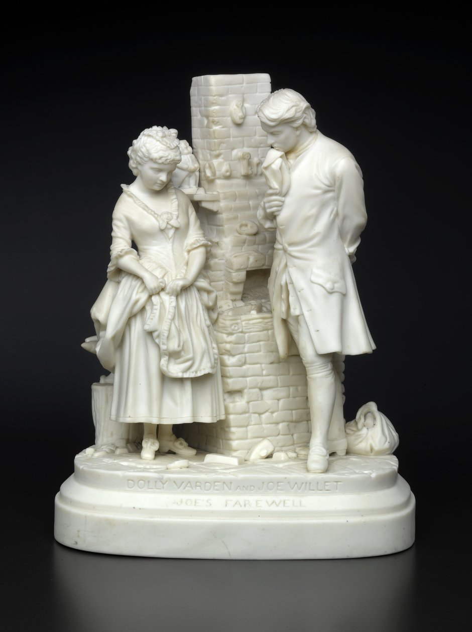 Joes Farewell, 1872-73 (mázatlan porcelán) alkotó: Daniel Chester French