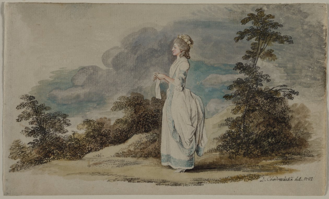 Susanne A művészek lánya huszonegy évesen, 1782. alkotó: Daniel Nikolaus Chodowiecki