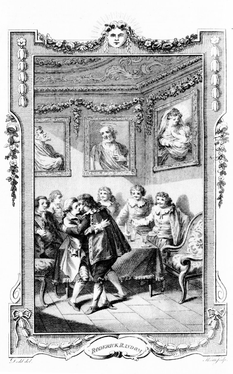 Illusztráció Tobias Smollett „Roderick Random” című művéhez, James Heath metszet, 1780 alkotó: Daniel Dodd