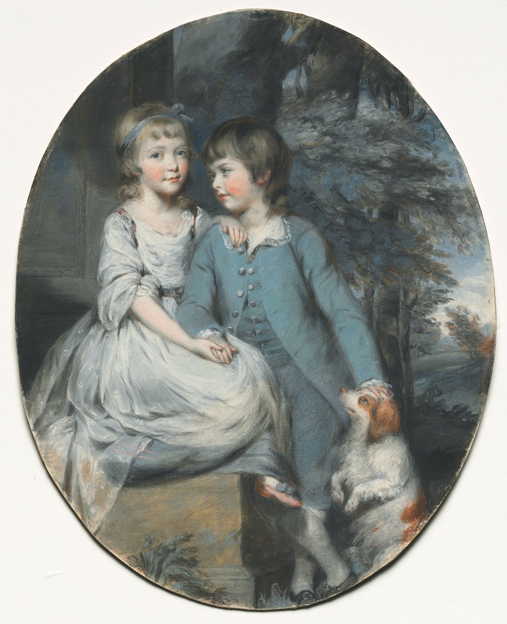 Cropley Ashley-Cooper (később Shaftesbury 6. grófja) nővérével, Mary Anne Ashley-Cooperrel, később Lady Sturt of Crichel, 1776 körül (pasztell, fekete és vörös kréta és grafit). alkotó: Daniel Gardner