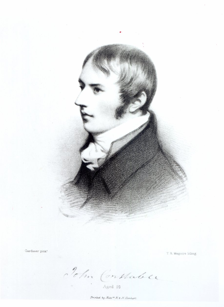 John Constable, 20 éves, metszett Thomas Herbert Maguire alkotó: Daniel Gardner