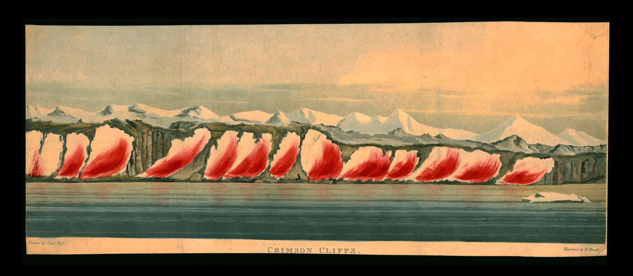 Crimson Cliffs, 1819. alkotó: Daniel Havell