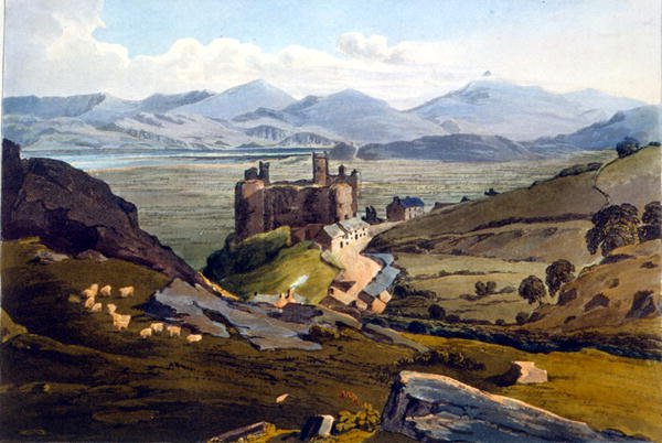 Harlech kastély alkotó: Daniel Havell