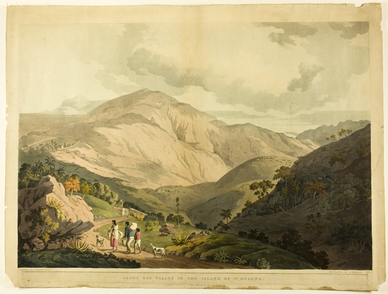 Sandy Bay Valley, St. Helena alkotó: Daniel Havell