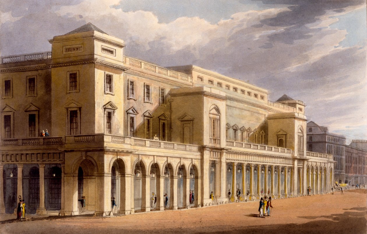 Az Operaház, korábban Lyceum, London, 1826 alkotó: Daniel Havell