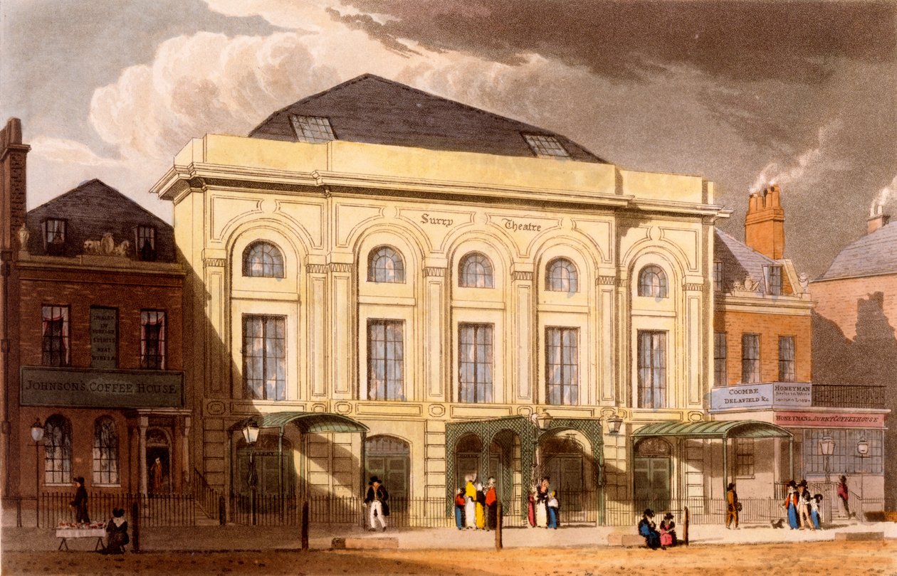 A Surrey Színház, London, 1826 alkotó: Daniel Havell