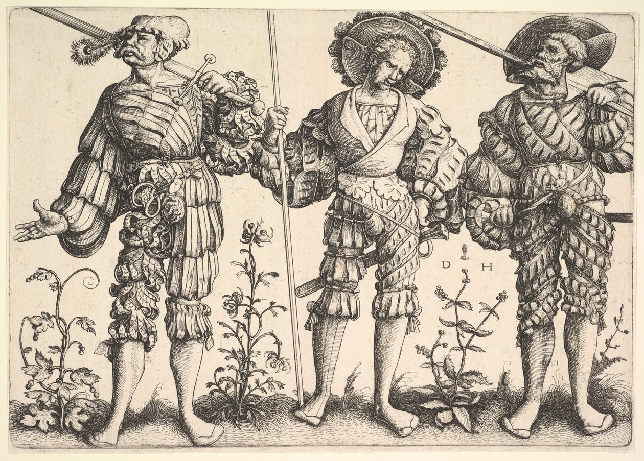 Három német katona.n.d. alkotó: Daniel Hopfer
