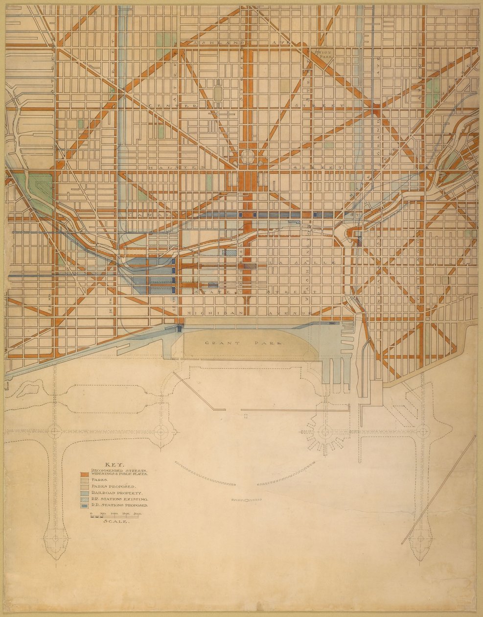 111. tábla a Chicago tervéből alkotó: Daniel Hudson Burnham