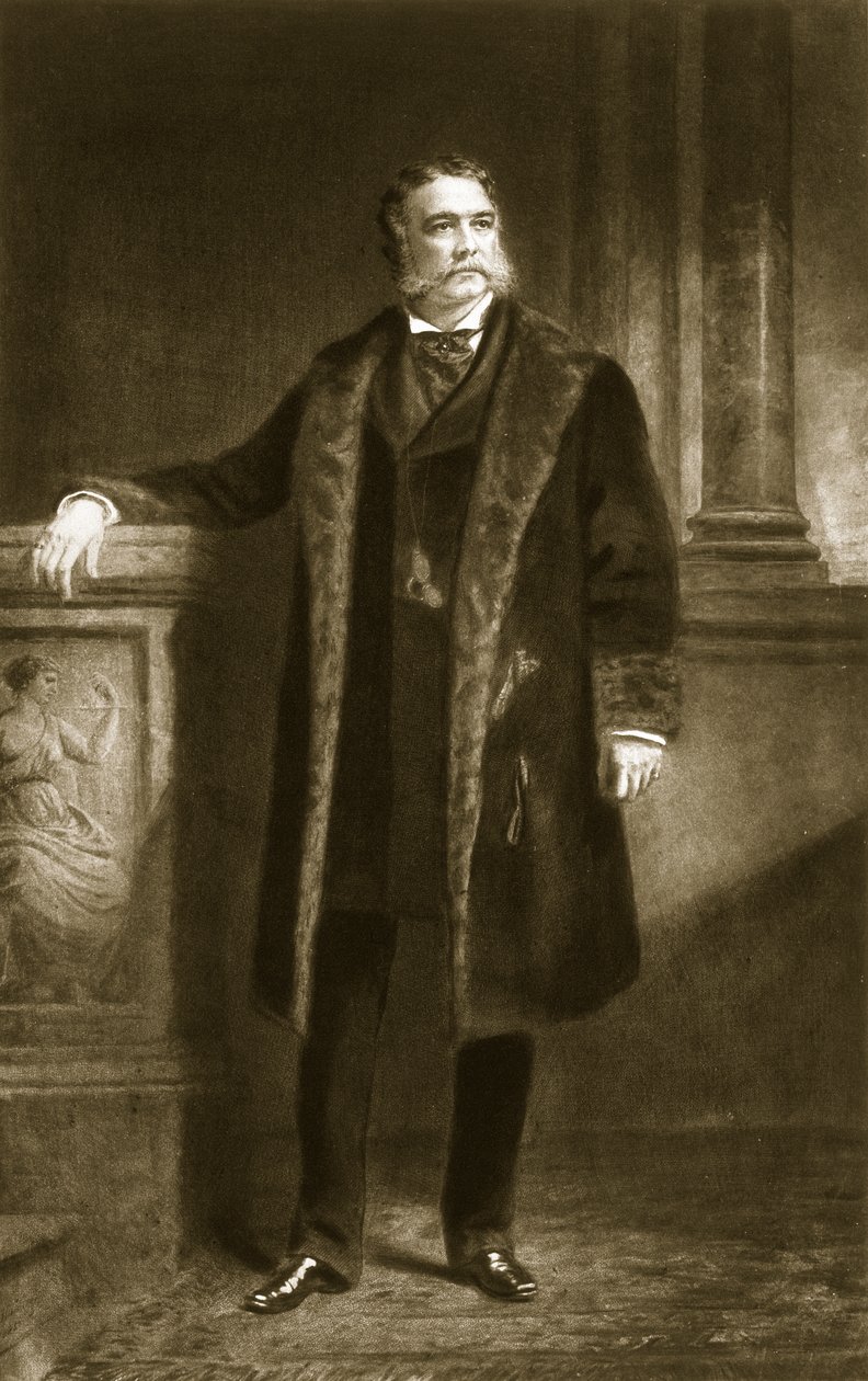 Chester A. Arthur, az Amerikai Egyesült Államok 21. elnöke, pub. 1901 (mélynyomás) alkotó: Daniel Huntington