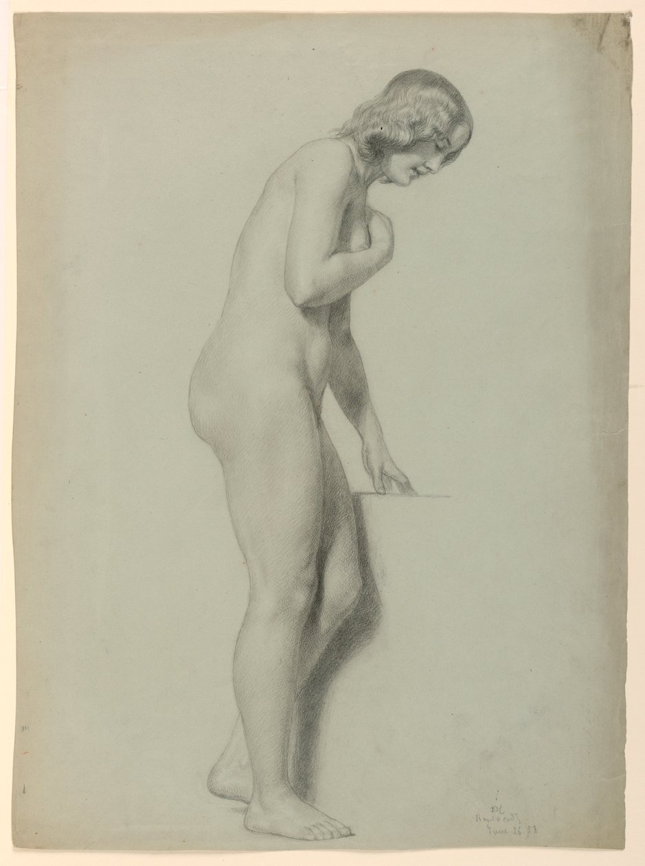 Rajz, Női akt, 1858 alkotó: Daniel Huntington