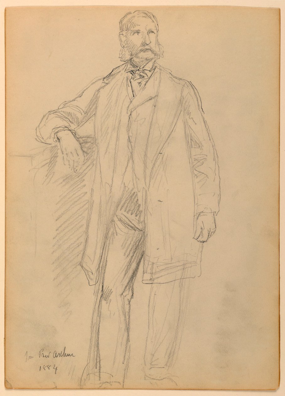 Rajz, Chester A. Arth elnök, 1884 alkotó: Daniel Huntington