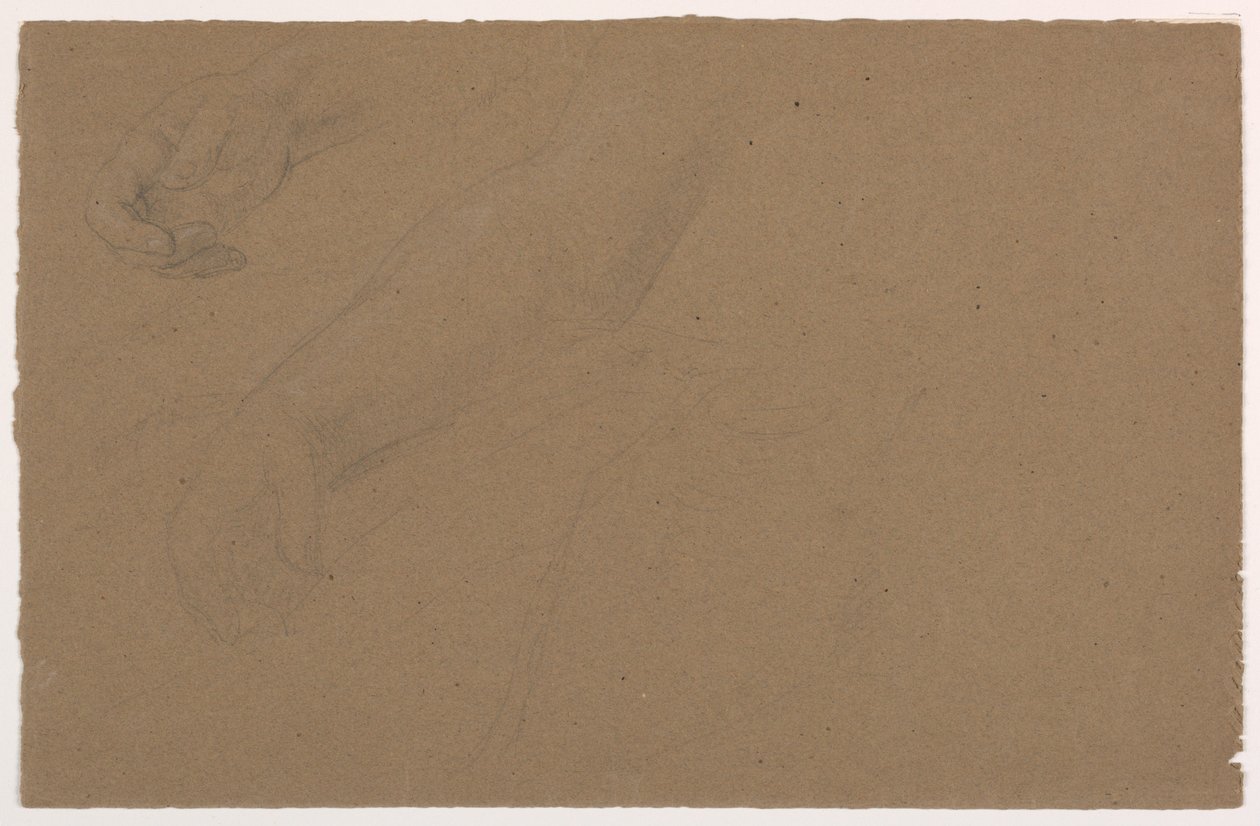 Rajz, Jobbkezes tanulmányok, 1850-60 alkotó: Daniel Huntington