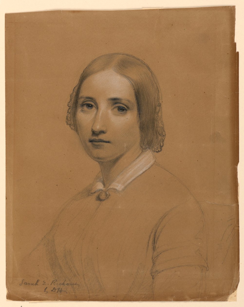 Rajz, Sarah E. Richards, nővér, 1841 alkotó: Daniel Huntington