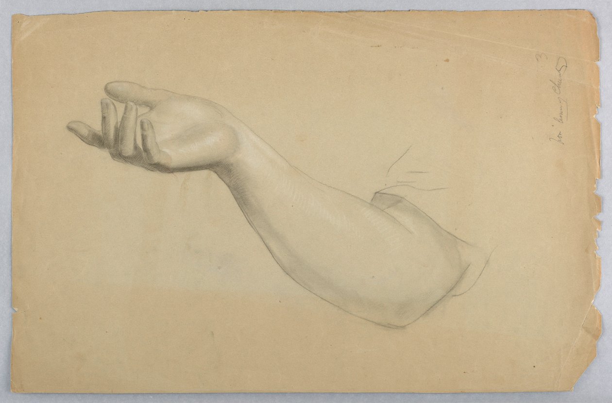 Rajz, Tanulmány az "Egy lecke a jótékonyságról", 1850 alkotó: Daniel Huntington