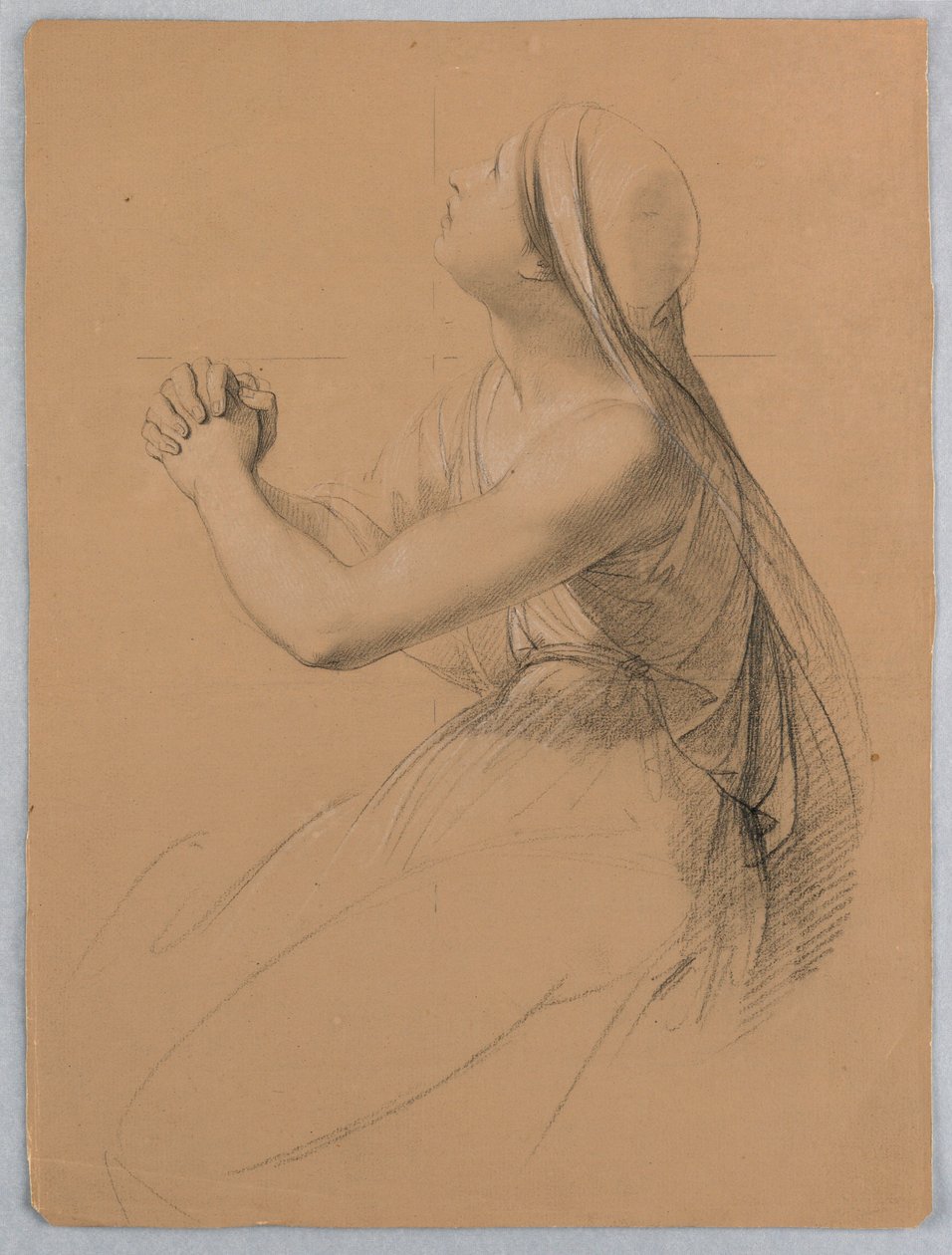 Rajz, Tanulmány a "Társadalom, 1844 alkotó: Daniel Huntington