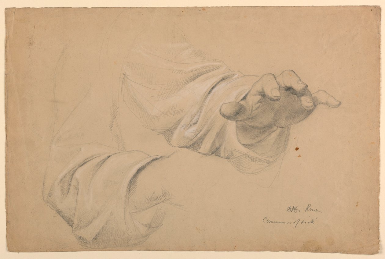 Rajz, Tanulmány a "Társadalom, 1844 alkotó: Daniel Huntington