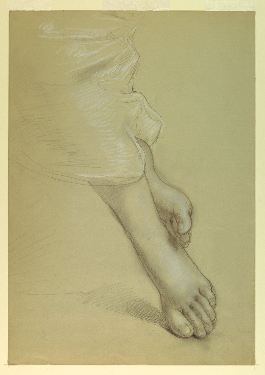 Rajz, tanulmány az "Igazságosság és Pe" számára, 1878 alkotó: Daniel Huntington