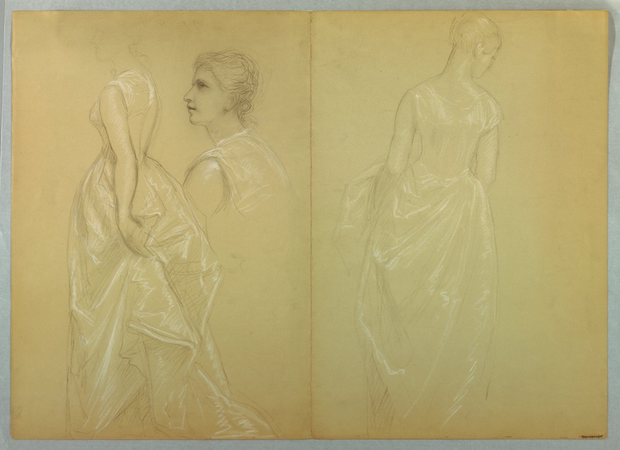 Rajz, tanulmány a "Mrs. Washingto"-hoz, 1878-86 és 1860 alkotó: Daniel Huntington