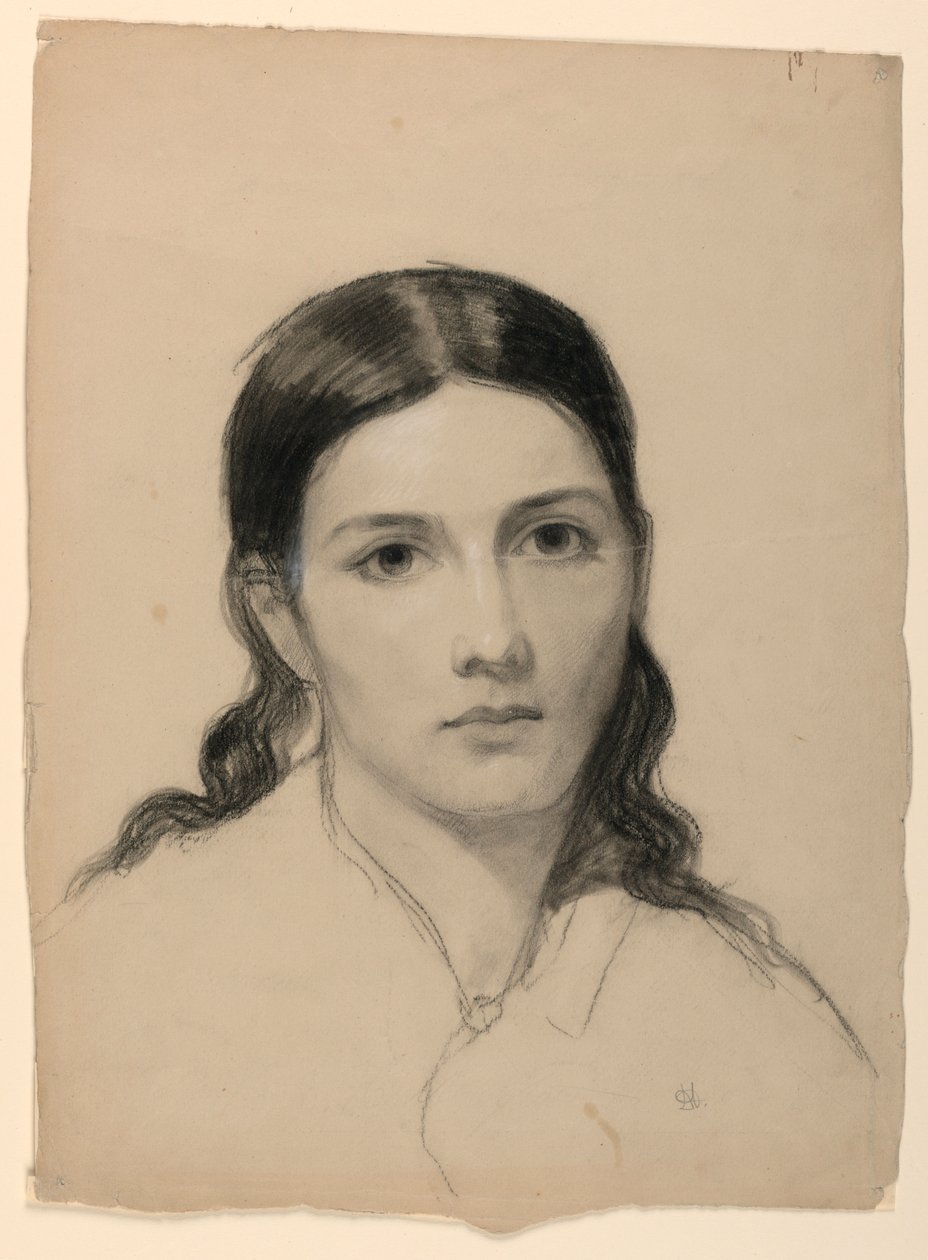 Rajz, A művész felesége, Sophie, 1853 alkotó: Daniel Huntington