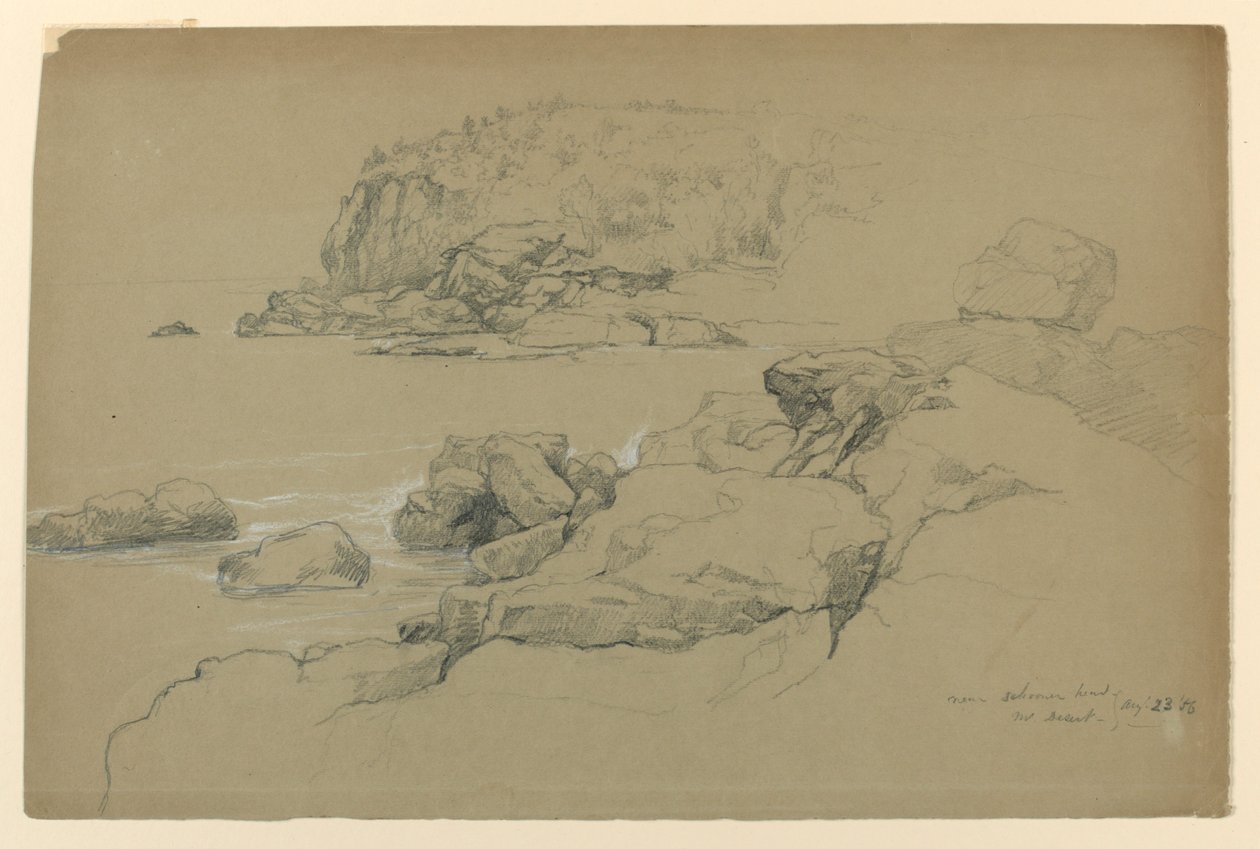 Mount Desert, Schooner Head közelében alkotó: Daniel Huntington