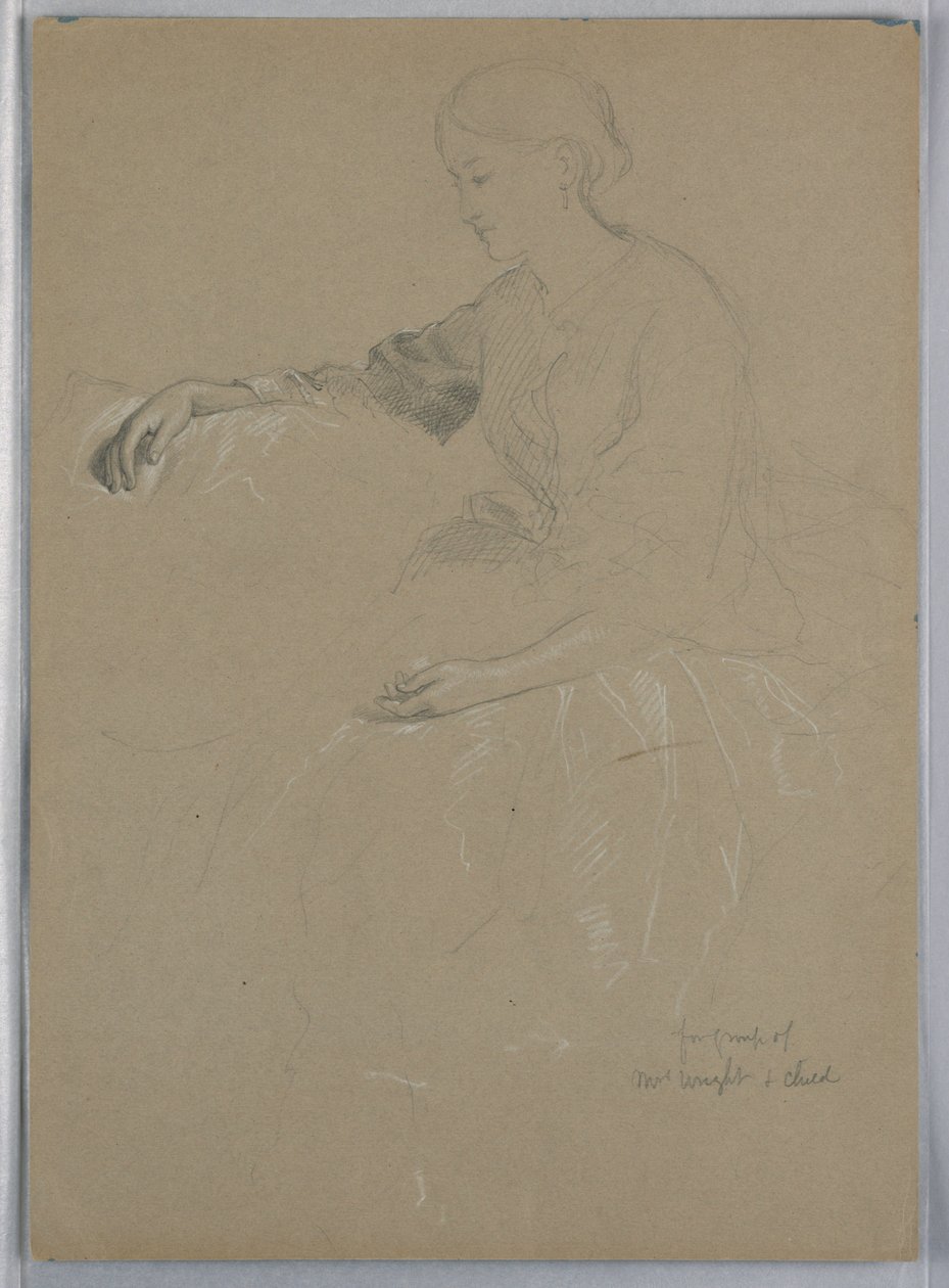 Mrs. William Wright és gyermeke alkotó: Daniel Huntington