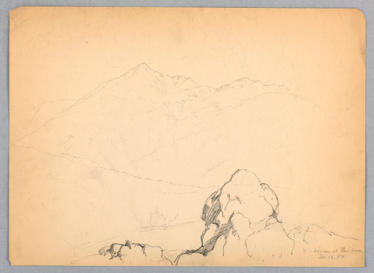 Mt. Jefferson a Glen House-ban, New Hampshire-ben alkotó: Daniel Huntington