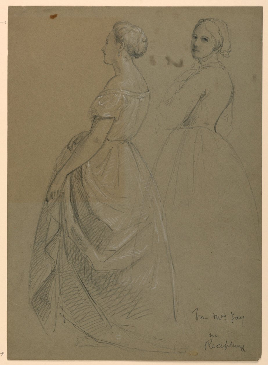 Mrs. Jay tanulmánya a "The Republican Court" számára (Lady Washington fogadásának napja) alkotó: Daniel Huntington