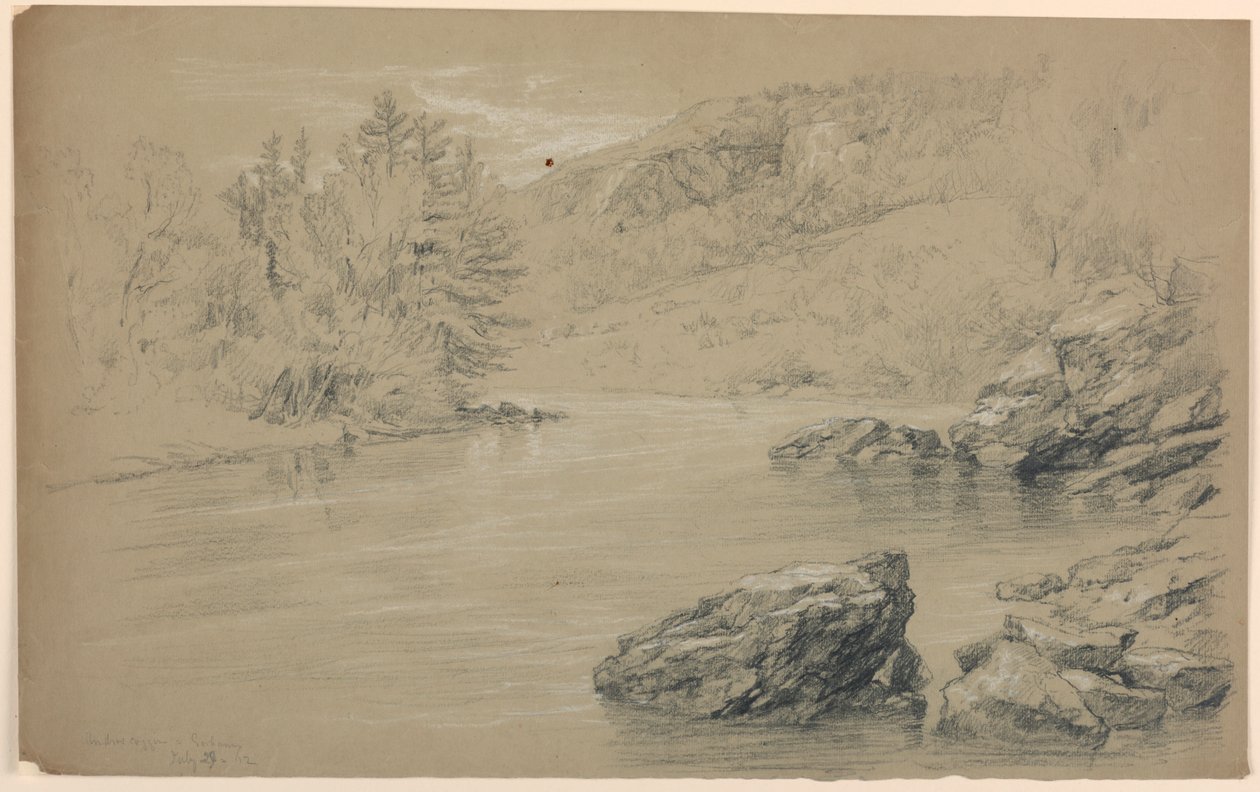 Az Androscoggin folyó Gorhamban, New Hampshire-ben alkotó: Daniel Huntington