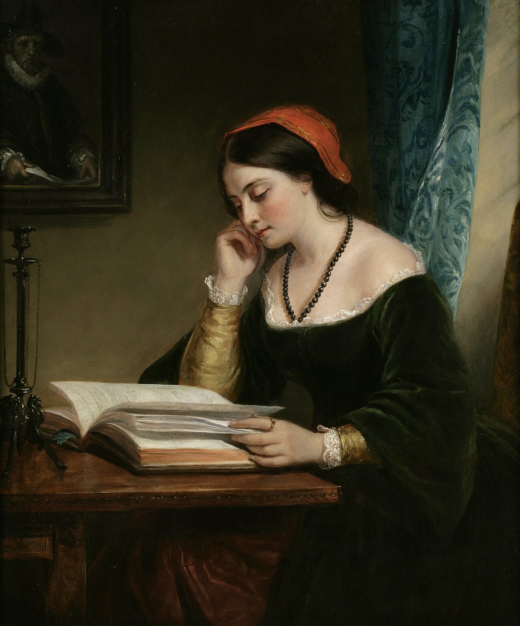 A szép diák, 1858 alkotó: Daniel Huntington