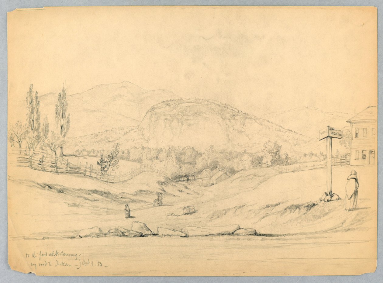 A Fordhoz North Conway-ben, úton Jacksonba, New Hampshire-be alkotó: Daniel Huntington
