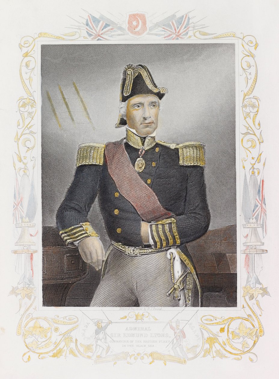 Sir Edmund Lyons tengernagy (színes metszet) alkotó: Daniel John. Pound