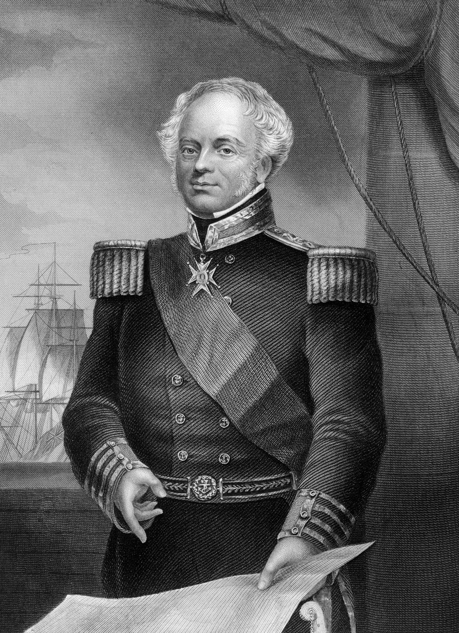 Thomas Dundas tengernagy d1841, a napóleoni háborúk brit tengerésztisztje, 1857. alkotó: Daniel John Pound