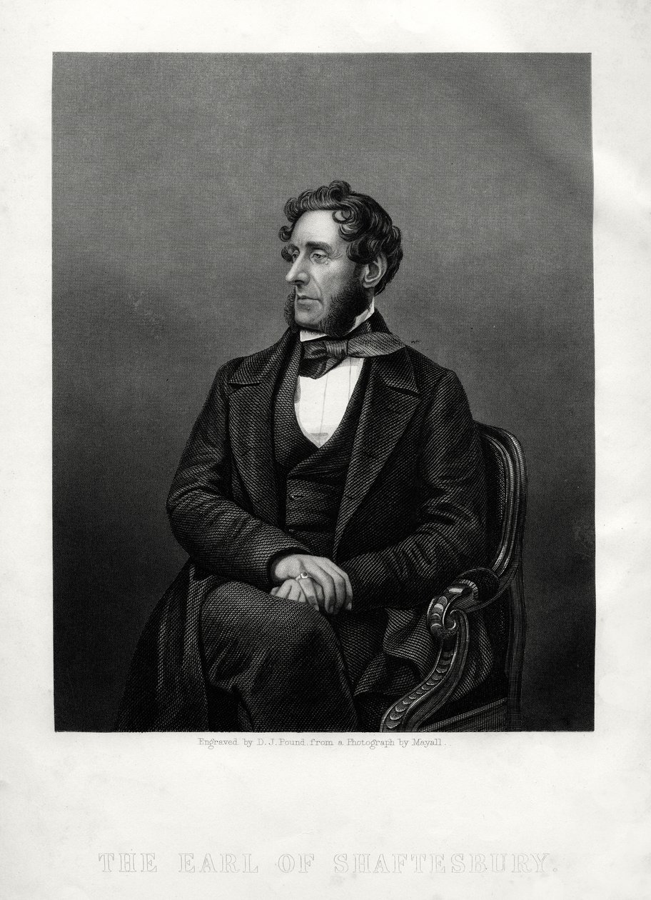 Anthony Ashley Cooper, Shaftesbury 7. grófja, angol filantróp, 1880. alkotó: Daniel John Pound