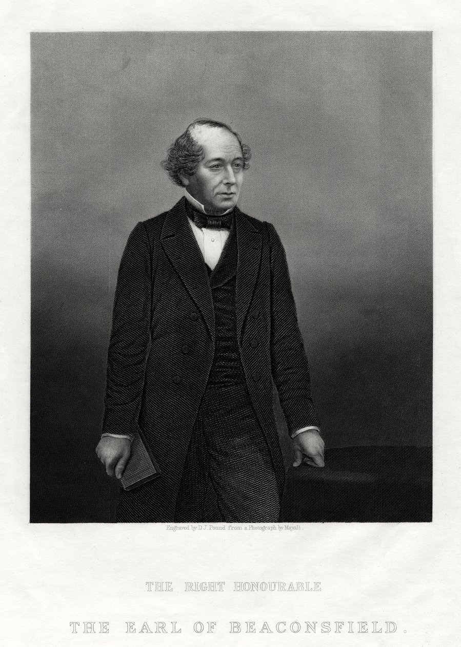 Benjamin Disraeli, Beaconsfield grófja, miniszterelnök, 1880 alkotó: Daniel John Pound