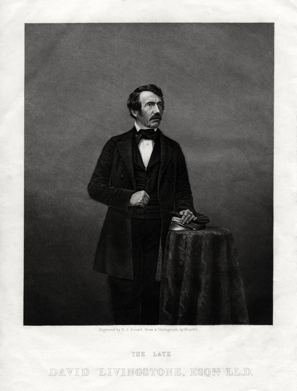 David Livingstone skót misszionárius és afrikai felfedező, 1880 alkotó: Daniel John Pound